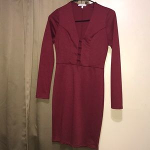 Dark red  dress